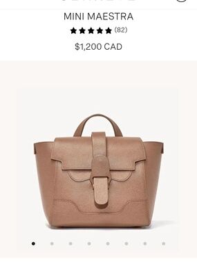 Senreve Mini Maestra Satchel in Chestnut